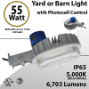 LED Yard Light LED Barn Light w/Photocell Control 55W 6703 Lumens
