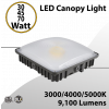 Adjustable LED Canopy Lights - 3CCT 3000/4000/5000K - Tunable 30/45/70W