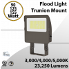 LED Flood Light Trunion 90W 125W 155W 23250Lm 30K 40K 50K Photocell (LED)