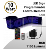 Programmable Led Light Sign Full Color 35inch x 8inch