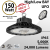 LED High Bay Light UFO 150W 277-480V 24000 Lm 5000K