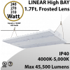 High Bay Led Light 1.7Ft. 240/270/310W 120-277VAC 45500Lm 4000-5000K