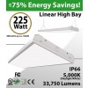 4Ft LED Linear High Bay 225W 33750 Lm 5000K removable diffusor