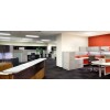 Troffer lights in open office space