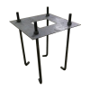 Anchor bolts for light post and template for hole pattern