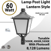 LED Post Light 60W LED Lantern Style 8128Lm 3000K 4000K 5000K Photocell
