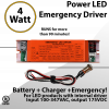 LED Internal Emergency Driver 4 Watt UR 100-347VAC