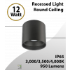 Recessed Lighting Round Ceiling Mount 5"- Adjustable 3/3.5/4K-950Lm (LED)