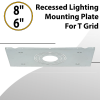 Recessed Lighting Mounting Plate for T Grid 