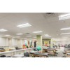 Troffer lights in open space