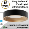 Ring Surface 9" Panel Light Ultra Slim Black 0.51"