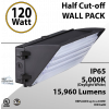 Semi Cutoff Wall Pack 15960 Lumens 120W 5000K IP65 UL DLC