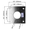 Hole Pattern Template for 5" to 7" Round Light Pole