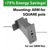 Mounting: ARM for square pole for SMW series
