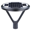 Solar Post Lamp Round 12W 1500LM With Smart Control Top