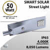 Solar Street Light 50W 8050Lm 12V 50AH Microwave Motion sensor included