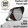 Stadium Lights Sports Lamp 500W 65775 lumens IP66 UL DLC