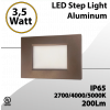 Led Step Light Aluminum-Adjustable 3CCT:2700K/4000K/5000K-200lm (LED)