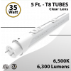 LED T8 5FT Tube Clear Lens 35W 6300Lm 6500K (LED)