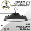 UFO Light LED High Bay 150/200/240W Motion Sensor Ready 38400Lm