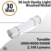 vanity light for bathroom nickel 36inch 2100lm cct tunable
