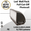 LED Wal Pack Lights Full Cut-Off