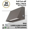 Led Full Cutoff Wall Pack 12-30W 3000K/4000K/5000K Adjustable CCT/WATT (LED)