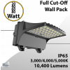 Wattage Selectable Full Cut Off Wall Pack with Built-In Photocell 20W/40W/60W/80W 