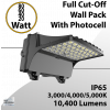 LED Wall Pack Light with Photocell, 100W/80W/60W