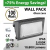 100W LED Wall Pack Fixture: 10800 Lumens 5000K IP65 UL DLC