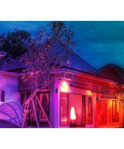 LED Outdoor Up and Down Wall Sconce RGBW 24W Remote Control 2400Lm