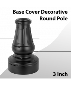 Decorative Base Cover 3 Inch Round Pole