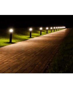 Bollard Led Light Outdoors Pyramid 14/19/24W Selectable 4200Lm 3CCT