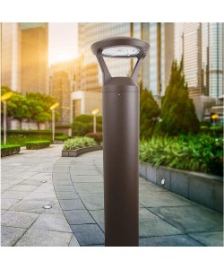 Bollard Led Light Outdoors Modern 14/19/24W Selectable 4200Lm 3CCT