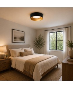 Ring Surface 15" Panel Light Ultra Slim Black 0.51" 36W 3060Lm 5CCT