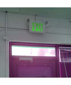 EXIT sign Green with Emergency Light Combo 90 minute discharge 3.5W with Battery