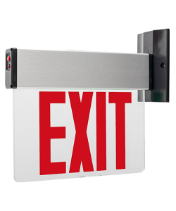 Exit Sign Edge-lit Battery Backup 2 Face Red