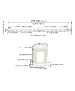 Recessed Mounting Kit for 4FT Architectural LED Linear Light