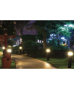 Solar LED Bollard Garden Path Lights 5W Square+DC Controller 