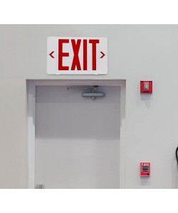 Wet Locations Exit Sign 90Min Battery Included IP65 Single/Double Face
