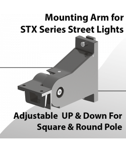 Adjustable Mount Up & Down for Square & Round Pole for STX Street Lights