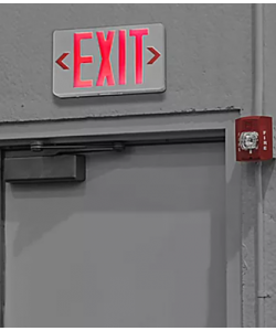 Wet Locations Exit Sign 90 Min Battery Included IP65 Single/Double Face