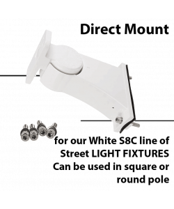 Direct mount for White S8C street light fixtures