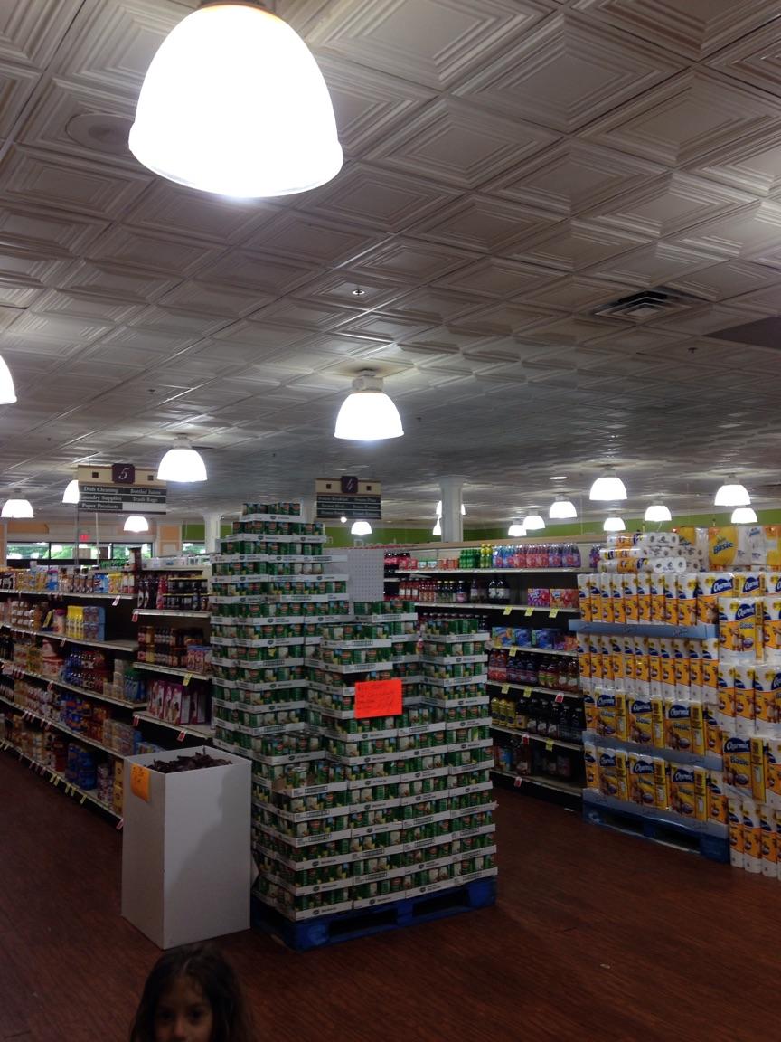 Supermarket with brand new LEDRadiant LED corn bulbs